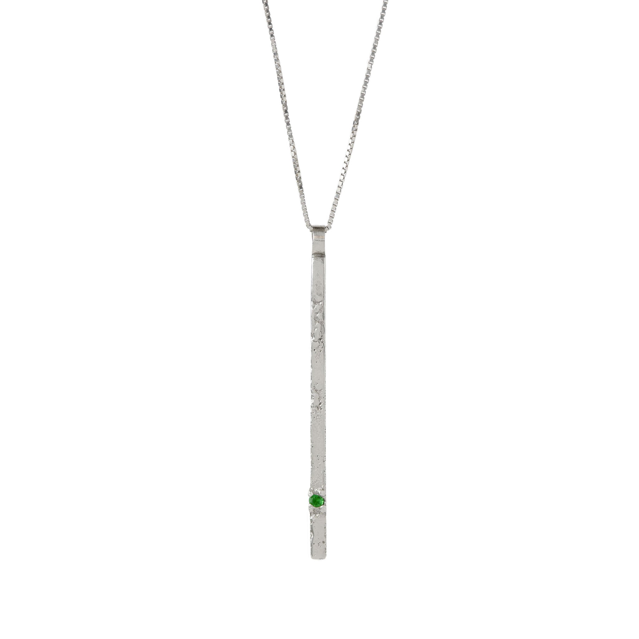 Sterling Silver Monolith Pendant Necklace
