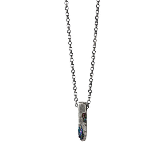 Rubkat - Sterling Silver Necklace With Black Gemstones
