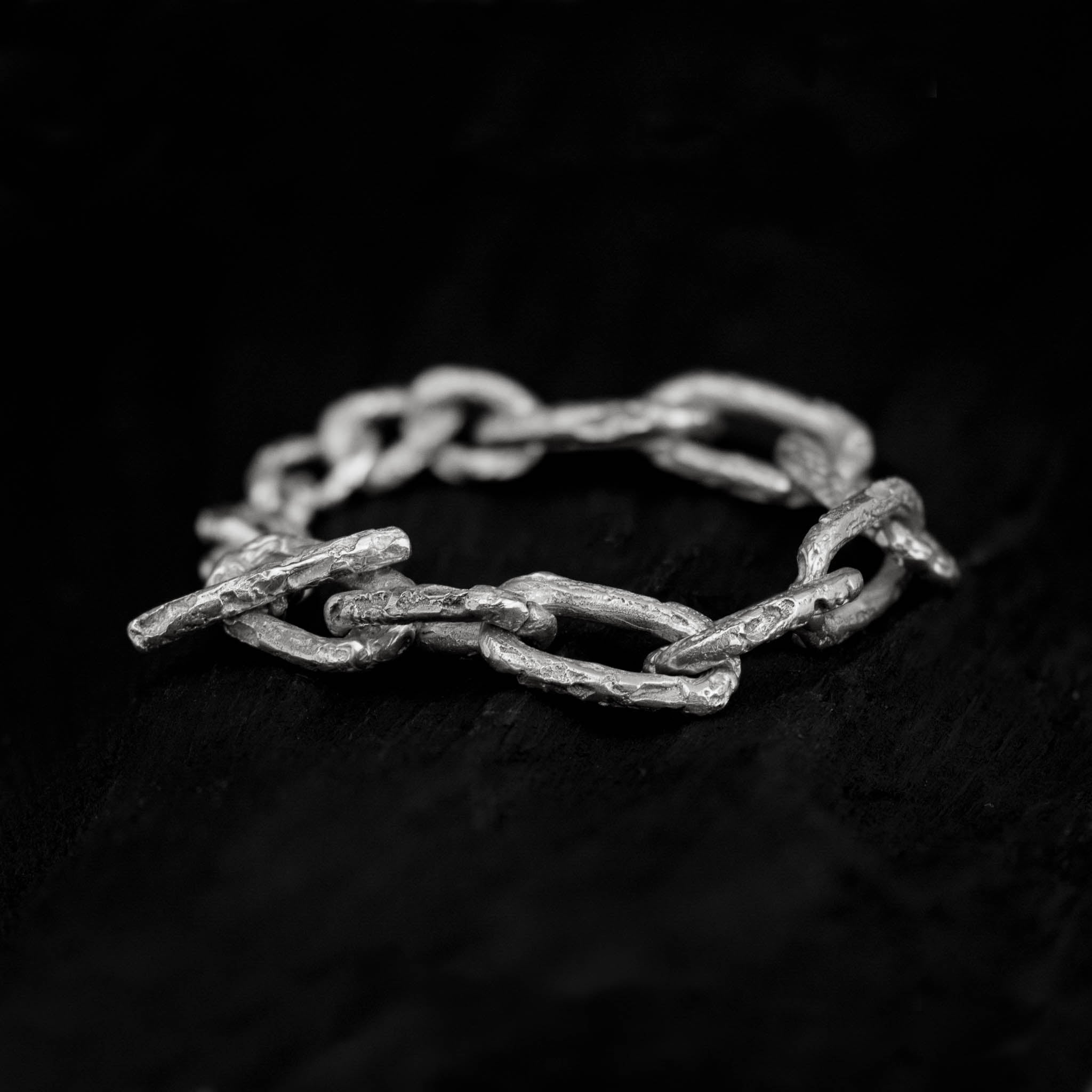 Sterling Silver Bracelet With A Chunky Bold Chain