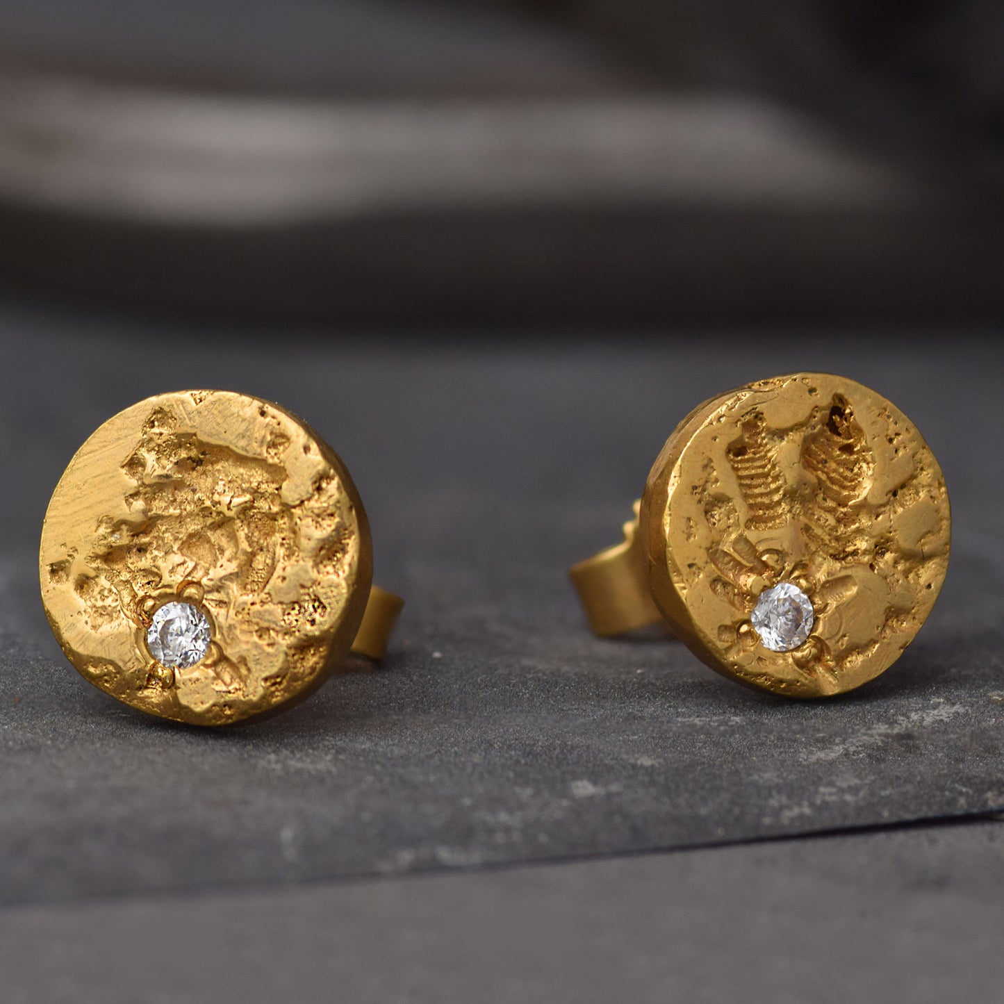Kalausi 10 - Gold Plated Stud Earring