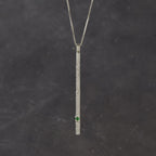 Sterling Silver Monolith Pendant Necklace