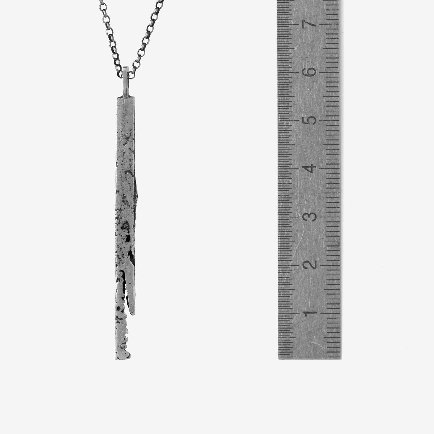 Horna - Sterling Silver Monolith Necklace